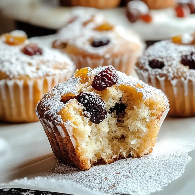 Moist Christmas Stollen Muffins