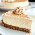 No Bake Eggnog Cheesecake with Gingersnap Crust