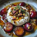 Roasted Plum and Burrata Salad
