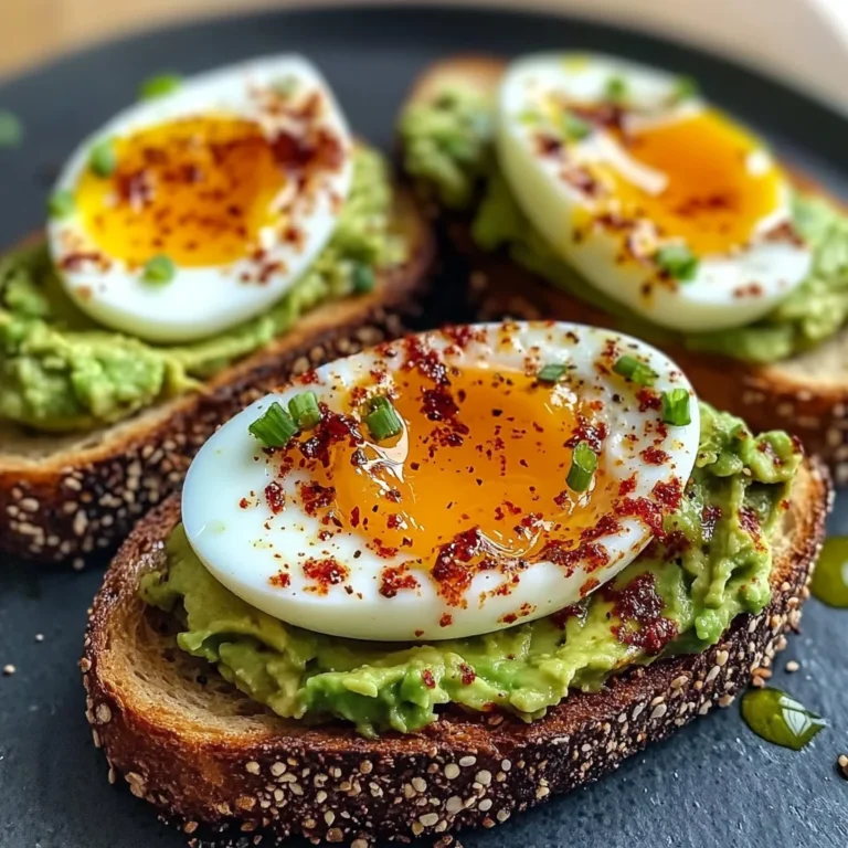 Spicy Avocado Toast with Jammy Eggs & Chili Crunch