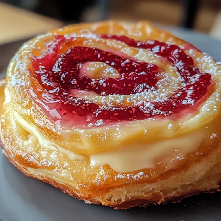 Sugar Raspberry Danish Bun