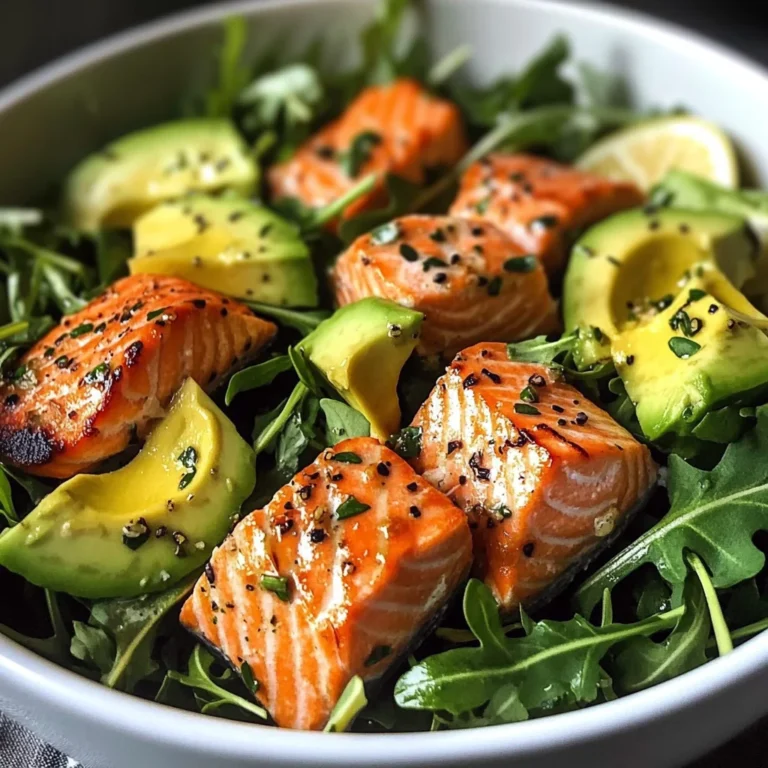 Zesty Salmon & Avocado Salad Bowl