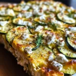 Zucchini Feta Cottage Cheese Bake