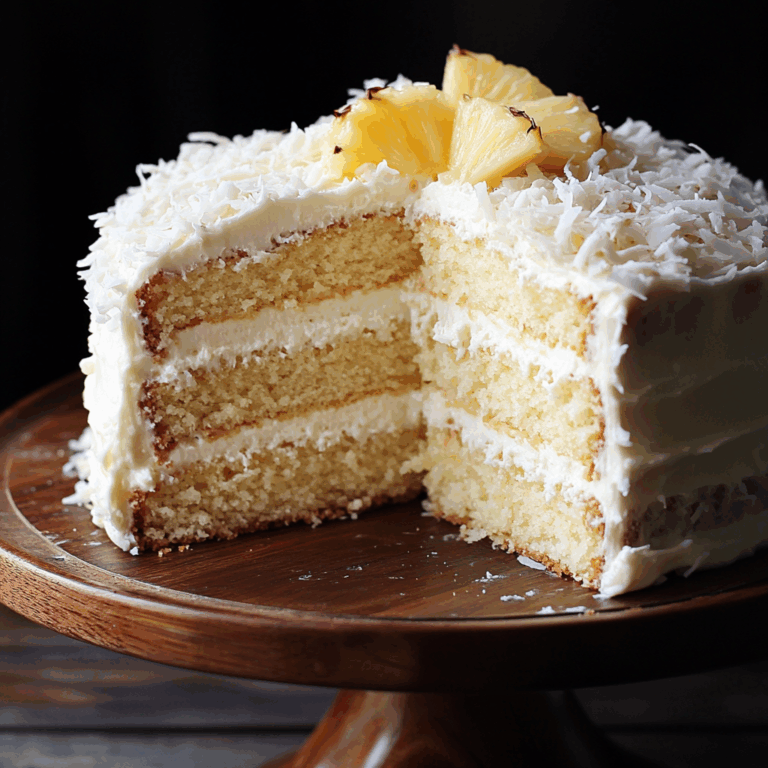 Pineapple Coconut God Bless America Cake