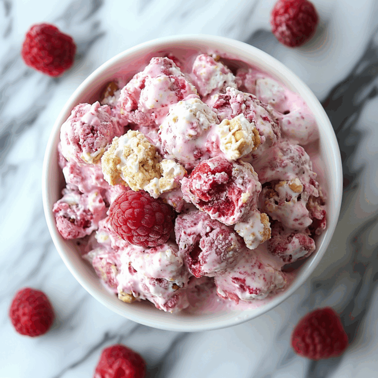 Raspberry Yogurt Clusters