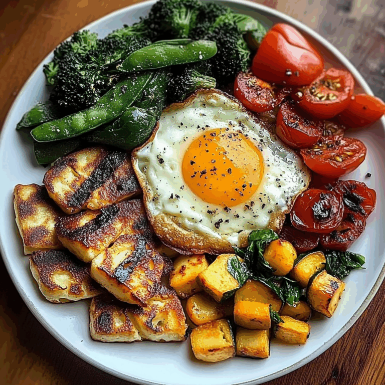 Sunny Veggie & Halloumi Breakfast Plate