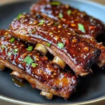 Charred Sticky Lamb Ribs Glazed with Harissa, Maple & Smoked Paprika