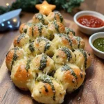 Cheesy Christmas Tree Bread