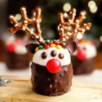 Chocolate Covered Marshmallow Reindeer Recipe