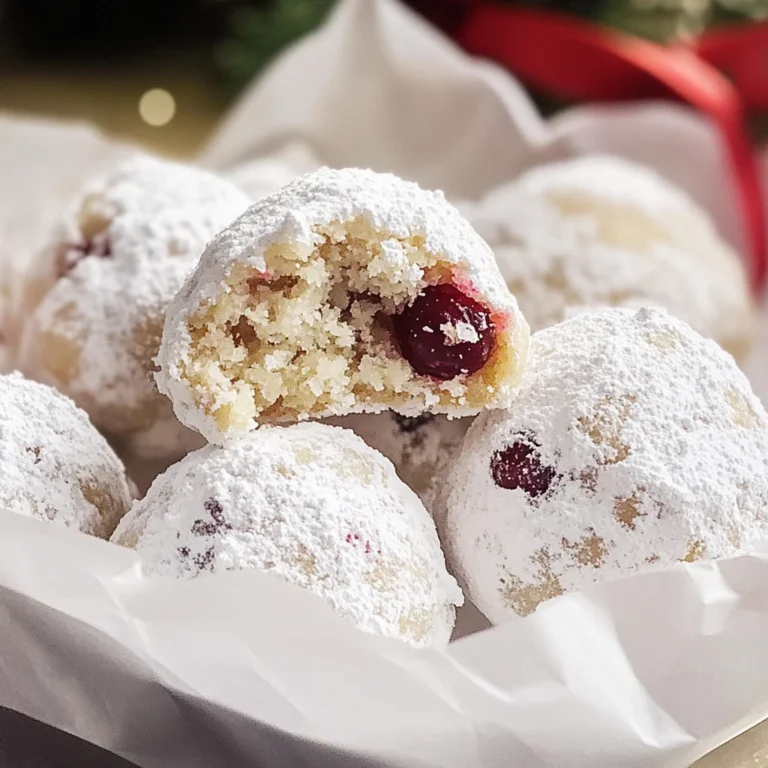 Cranberry Orange Snowball Cookies