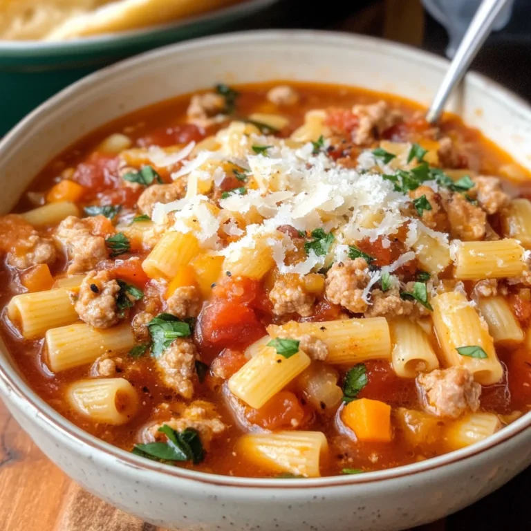 Easy Pasta Fagioli with Sausage