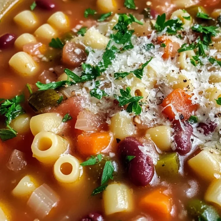 Hearty Italian Pasta Fagioli Soup
