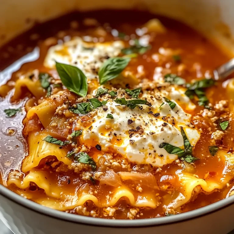 Italian Lasagna Soup - theamazingfood