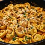 One-Pot Spicy Garlic Butter Chicken Tortellini