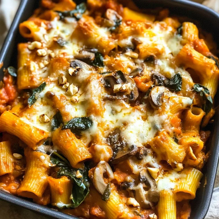 Pasta Bake with Pumpkin Tomato Sauce