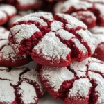 Red Velvet Crinkle Cookies