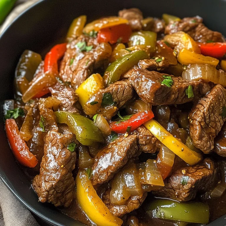 Slow Cooker Pepper Steak Recipe