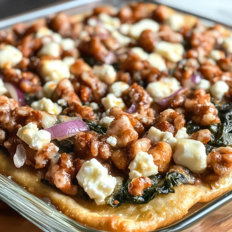 Tasty Spinach and Feta Flatbread Pizza - theamazingfood