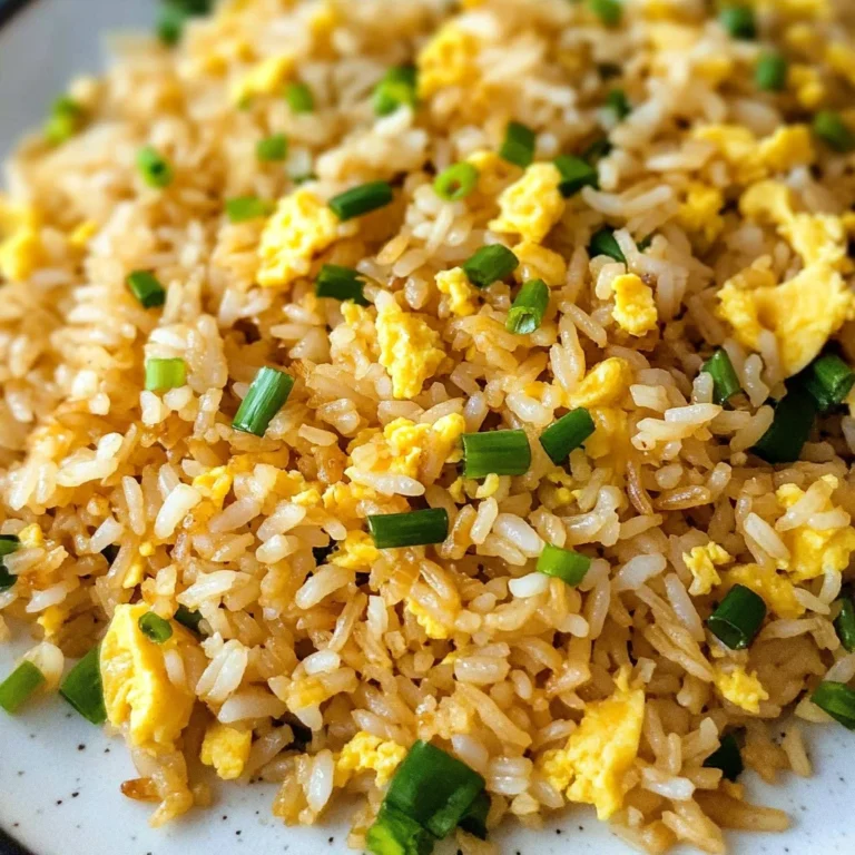 10 min. Easy Egg Fried Rice (only 6 ingredients!)