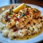 Chicken Scampi with Garlic Parmesan Rice