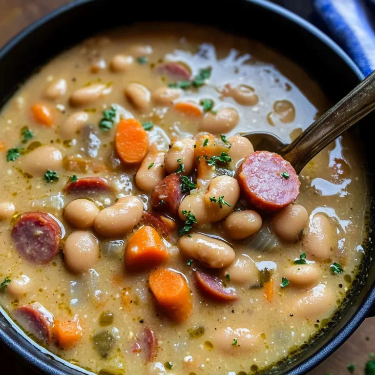 Creamy Bean Soup with Kielbasa