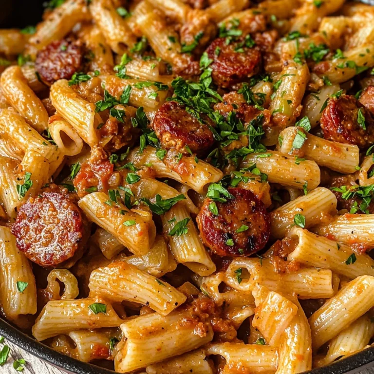 Creamy Cajun Sausage Pasta