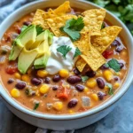 Crockpot Vegetarian Tortilla Soup for Cozy Weeknight Comfort