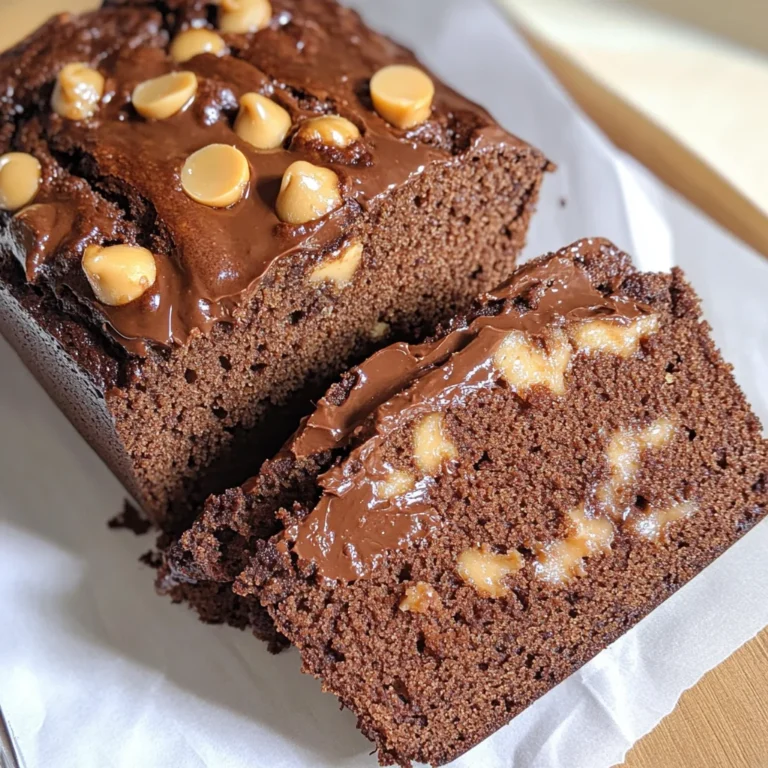 Easy Chocolate Peanut Butter Quick Bread