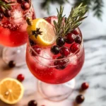 Festive Christmas Cranberry Spritzer