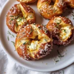 Mozzarella Stuffed Rosemary Parmesan Soft Pretzels