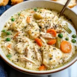 One Pot Chicken Dumpling Soup (with refrigerated biscuit dough!)