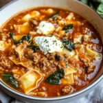 One Pot Lasagna Soup