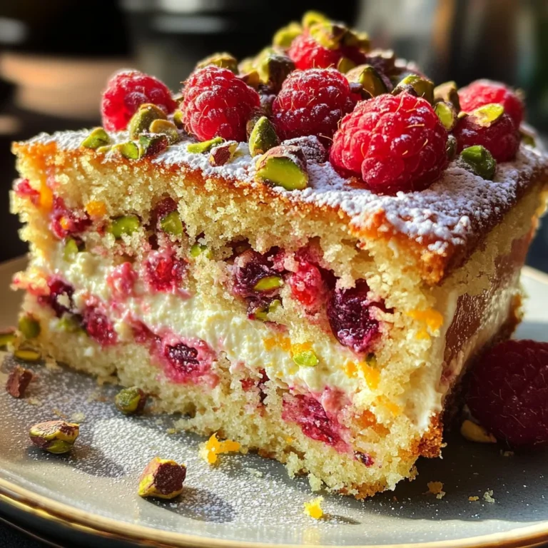 Raspberry Orange Pistachio Ricotta Cake: A Flavor Delight