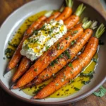 Roasted Carrots with Whipped Ricotta and Hot Honey