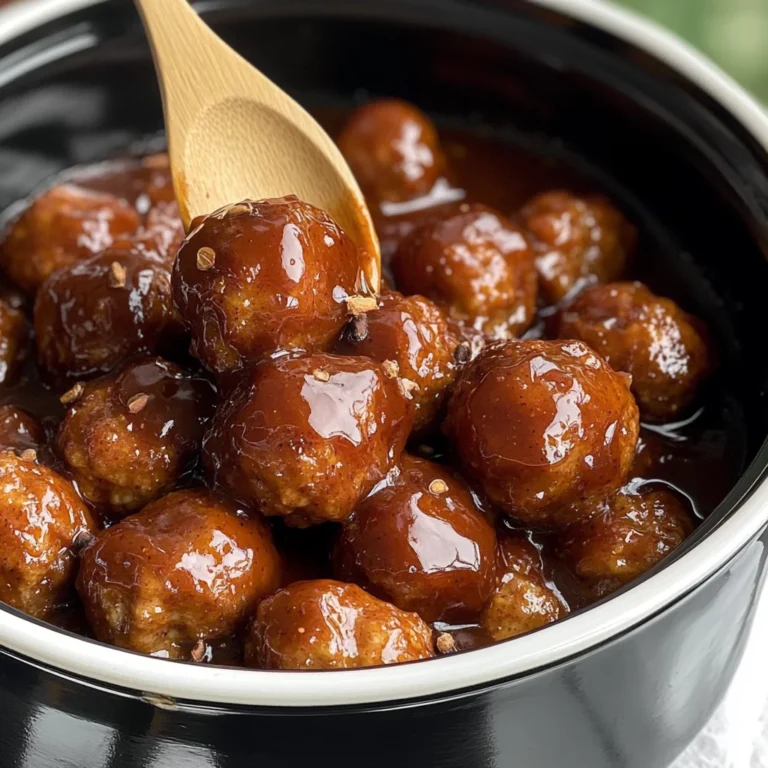 Slow Cooker Apple Butter Meatballs