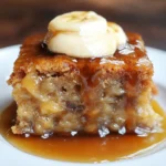 Sticky Banana Bread Pudding Cake