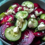 Vibrantly Easy Beet Salad with Feta and Cucumbers Delight