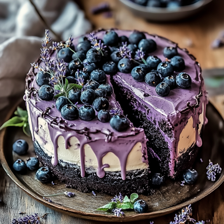 Blueberry Chocolate Lavender Dream Cake