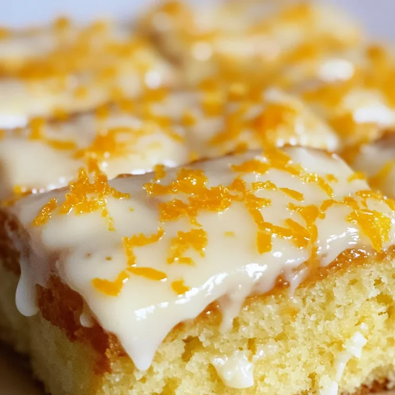 BEST Orange Drizzle Traybake Cake