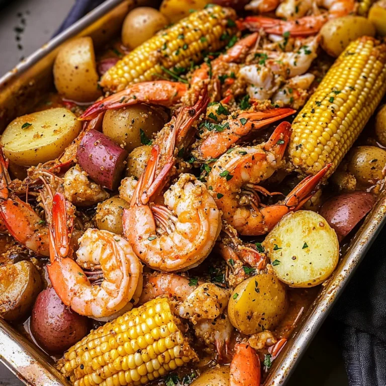 Cajun Seafood Boil with Garlic Butter Sauce