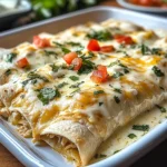 Creamy White Chicken Enchiladas