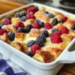 Croissant breakfast casserole