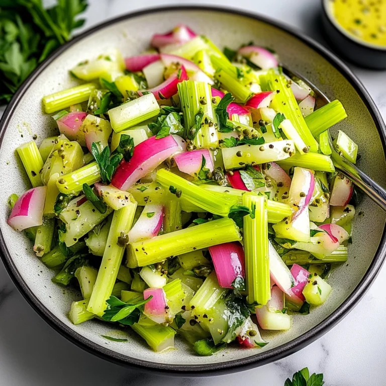 Easy Celery Salad Recipe - A Healthy Earthy Flavor