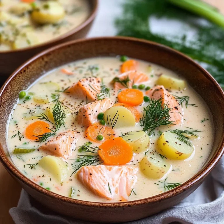 Finnish Salmon Soup - Lohikeitto