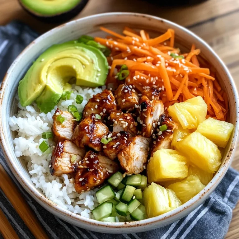 Hawaiian Inspired Chicken Poke Bowl Full of Flavorful Joy