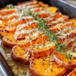 Homemade Garlic Butter Sweet Potato Bake - apple vinegarandcookie