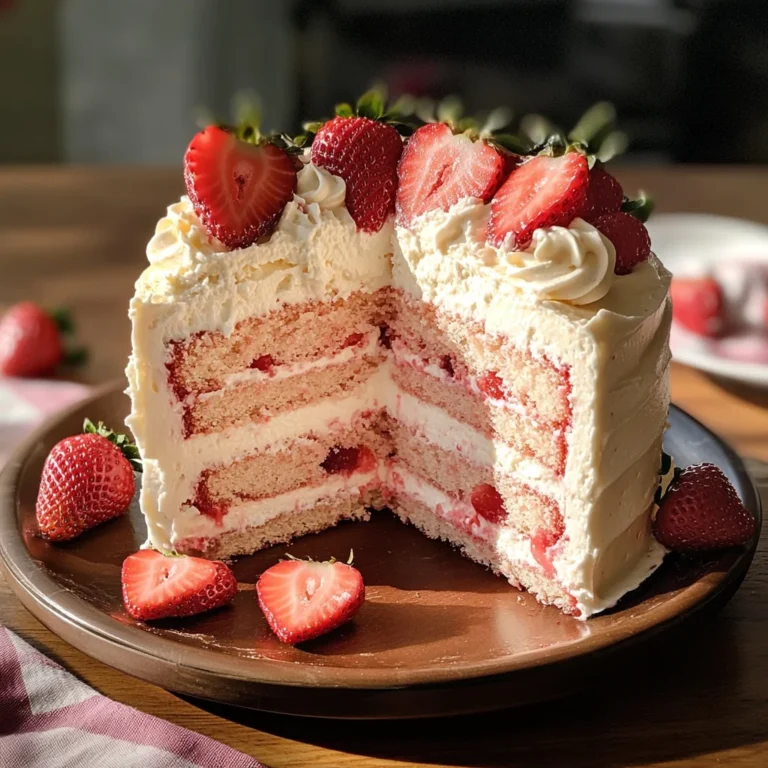 Homemade Strawberry Cake