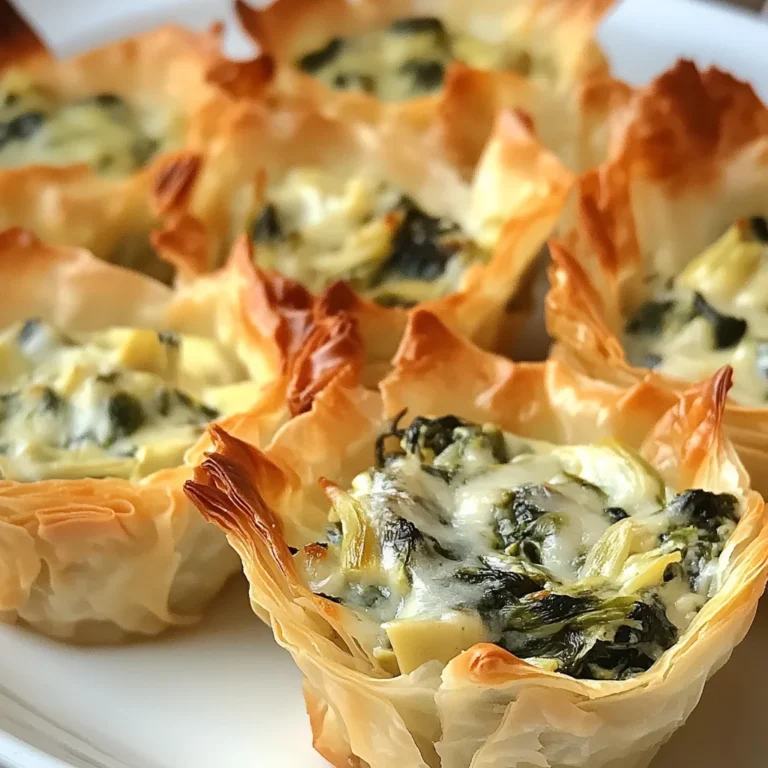 Spinach and Artichoke Dip Cups