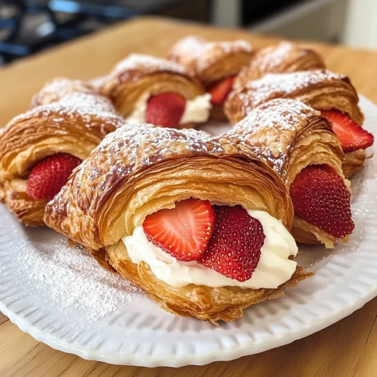 Strawberries and Cream Croissants