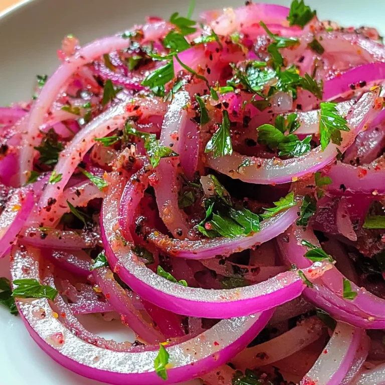Turkish Sumac Onions Recipe (Sumac-Marinated Red Onions)